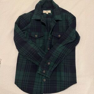 Green and Black Plaid Flannel
